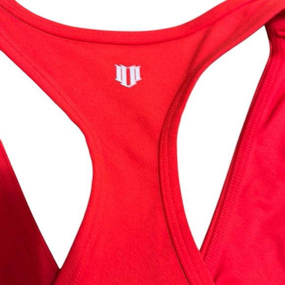 EleVen by Venus Williams Red Tie Front Fitted Tank Top‎ - Picture 7 of 8